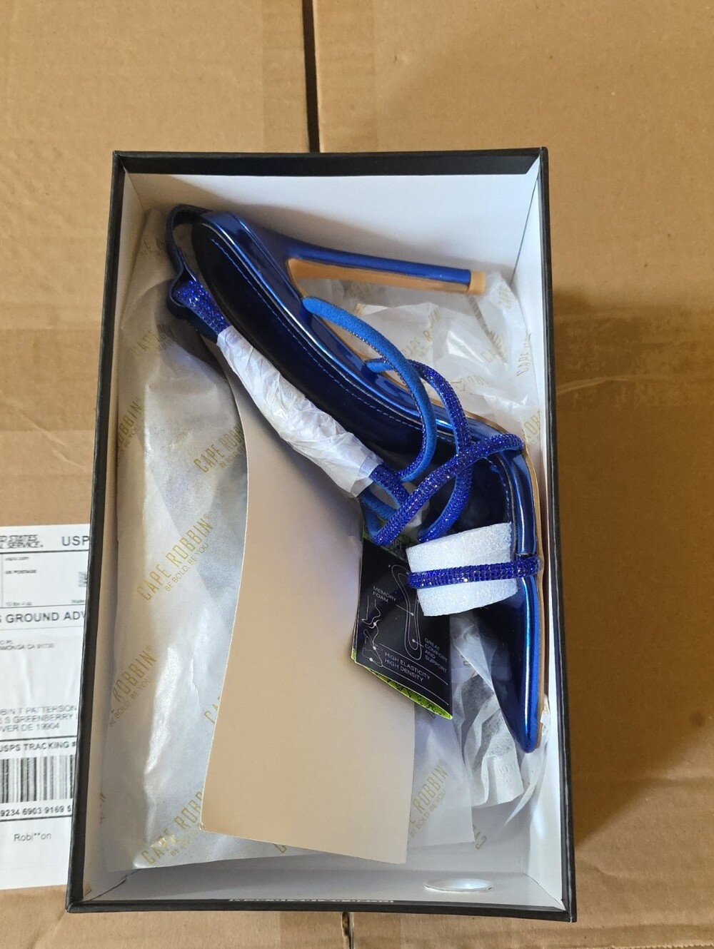 Cape Robbin Royal Blue Strappy High Heel Sandals
